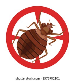 Bedbug vector icon.Cartoon vector icon isolated on white background bedbug .
