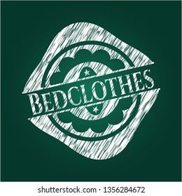 Bedclothes chalk emblem