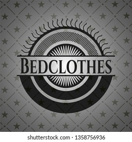 Bedclothes realistic black emblem