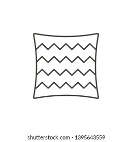 Bedding, cushion icon - Vector. Simple element illustration natural concept. Bedding, cushion icon - Vector. Organic concept vector illustration. on white background
