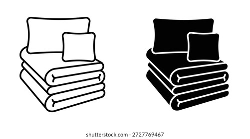 Bedding icon graphic design. Vector icon illustrations