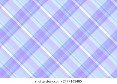 Bedding seamless background plaid, back tartan texture pattern. Geometry textile vector fabric check in light and indigo color.