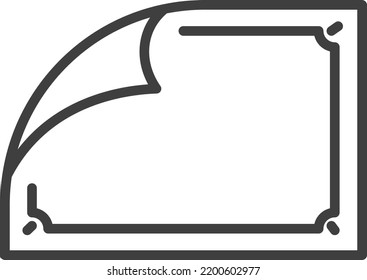 Bedding or tablecloth, isolated textile for home. Carpet or rug, bedsheet covering for bed or sofa. Square cloth for decorative purposes. Minimalist icon, simple line art vector in flat style