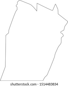bedford County map in Pennsylvania state