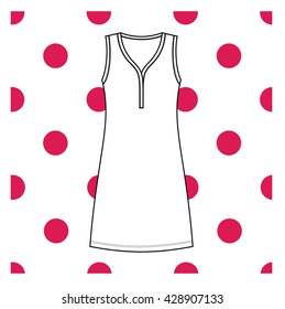 bedgown jersey drawn vector. nightie