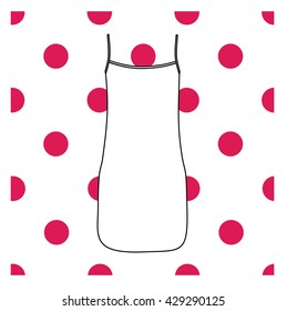 bedgown jersey drawn vector. nightie