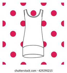 bedgown jersey drawn vector. nightie