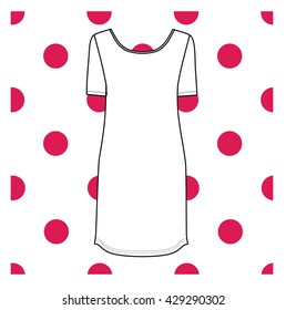 bedgown jersey drawn vector. nightie