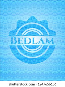 Bedlam water badge background.