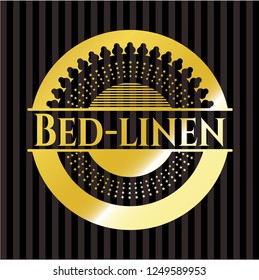 Bed-linen shiny emblem