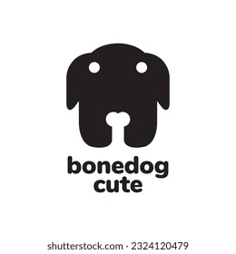 bedlington terrier dog head mascot simple logo vector icon illustration