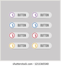Bedminton Player Icon - Free vector icon