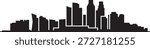 Bedok Singapore Skyline. design Vector black silhouette
