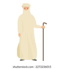 Bedouin icon cartoon vector. Camp ethnic. House arabian