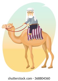 Bedouin on a camel