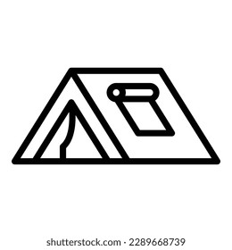 Bedouin tent icon outline vector. Arab desert. Islamic culture