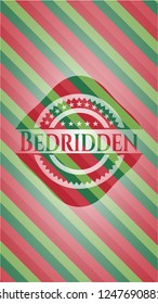 Bedridden christmas emblem.