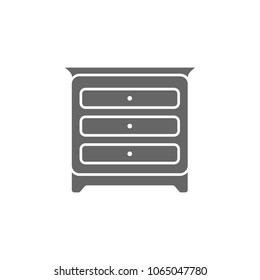 Bedroom Cabinet icon. Simple element illustration. Bedroom Cabinet symbol design template. Can be used for web and mobile on white background