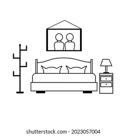 Bedroom Cabinet icon. Simple element illustration. Bedroom Cabinet symbol design from Home Furniture collection set.