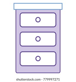 bedroom drawer isolated icon