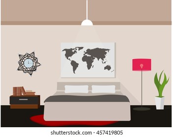 Bedroom flat design