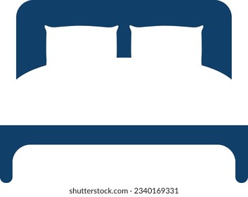 Bedroom furniture vector design. Mattress logotype