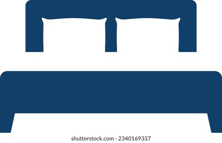 Bedroom furniture vector design. Mattress logotype