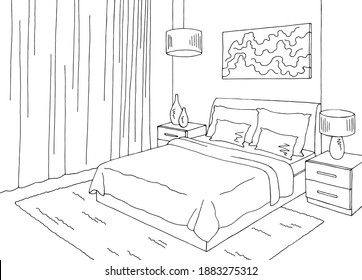 16,652 Bedroom line art Images, Stock Photos & Vectors | Shutterstock