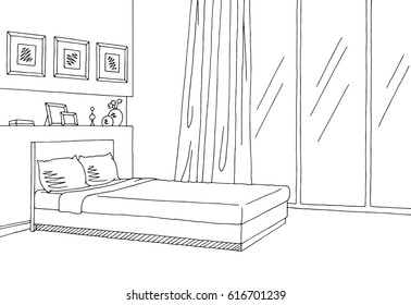 Sketch Of A Bedroom Images Stock Photos Vectors