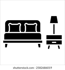 Bedroom Icon Element For Design