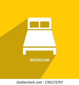bedroom icon, Real estate icon vector