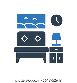 Símbolo de Símbolo de Ícone de Quarto Vetor