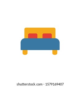 Bedroom icon. Simple element from real estate icons collection. Creative Bedroom icon ui, ux, apps, software and infographics.