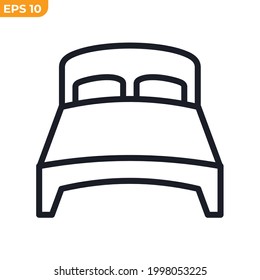 bedroom icon symbol template for graphic and web design collection logo vector illustration