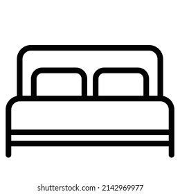 ilustración vectorial de icono de dormitorio.