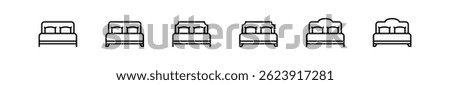 bedroom icon vector illustration. icon sign symbol simple perfect design. bedroom interior, modern bedroom