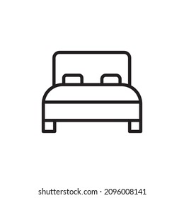 BEDROOM icon in vector. Logotype