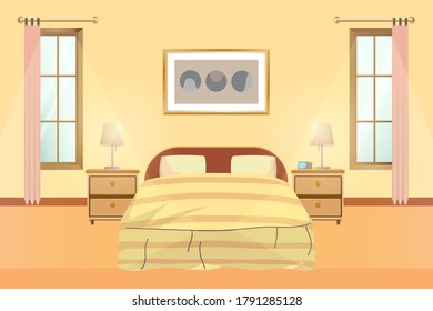 Bedroom Interior design and decor accessories.