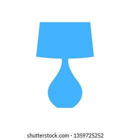Bedroom lamp icon - vector