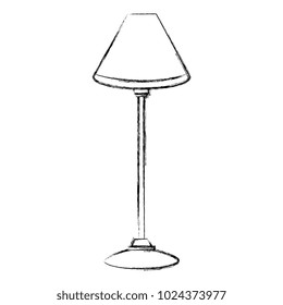 bedroom lamp isolated icon