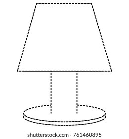 bedroom lamp isolated icon
