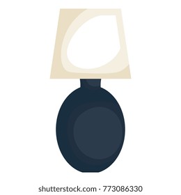 bedroom lamp isolated icon