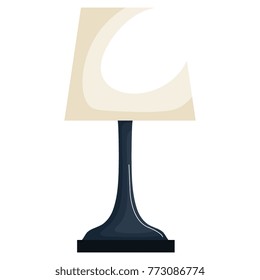 bedroom lamp isolated icon