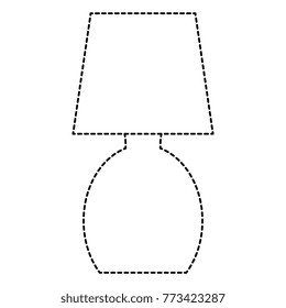 bedroom lamp isolated icon