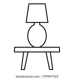 bedroom lamp in table