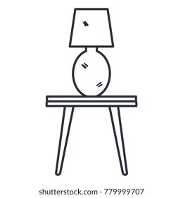 bedroom lamp in table