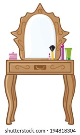 bedroom mirror (dressing table)