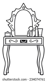 bedroom mirror (dressing table)