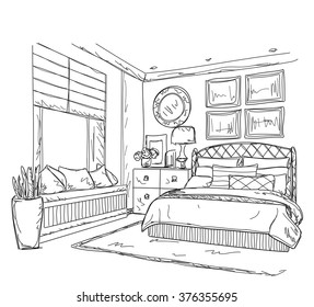 Bedroom Drawing Images Stock Photos Vectors Shutterstock