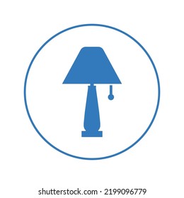 Bedroom stand lamp light icon | Circle version icon |